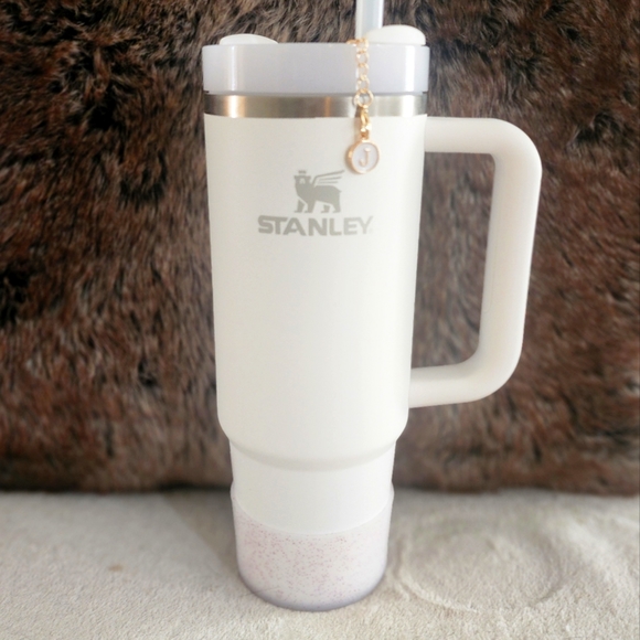 J gold Alphabet Letter Charm Accessories Stanley Cup ID Name Initial Letter - Picture 2 of 11